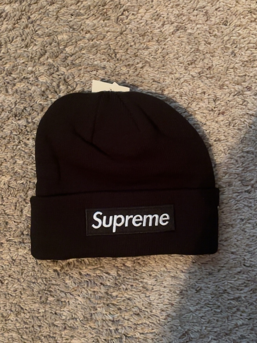 Supreme Black Box Logo Cuffed Beanie